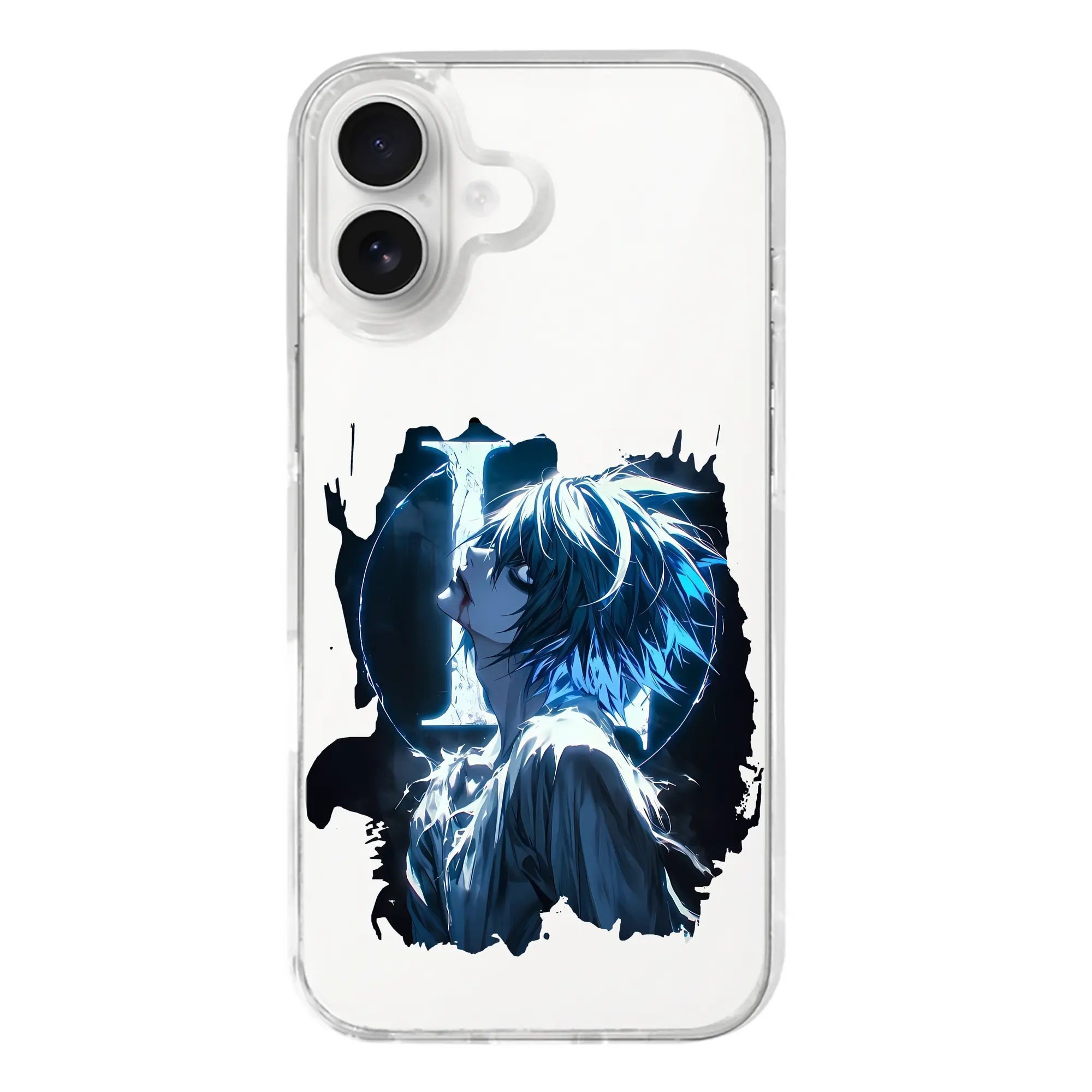 デスノート グッズ,L - iPhone 17シリーズ 透明スマホケース – 薄型・耐衝撃・精密フィット保護カバー